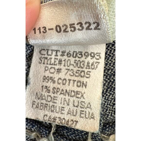 Y2K True Religion Rhinestone Big T Disco Joey Jeans – Size 26 – Flare Low Rise - Picture 15 of 15